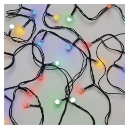 Emos D5AM04 vianočná reťaz Cherry 30m 300 LED | 6W | IP44 - multicolor časovač, zelená