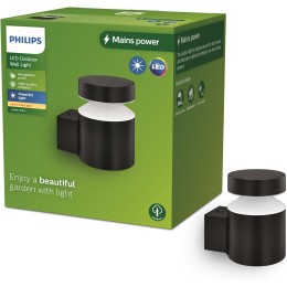 Philips 8720169266599 LED vonkajšie nástenné svietidlo Laven | 6W integrovaný LED zdroj | 720lm | 27