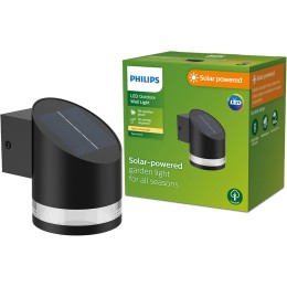 Philips 8720169265585 LED solárne vonkajšie nástenné svietidlo Fyve | 1,5W integrovaný LED zdroj | 2