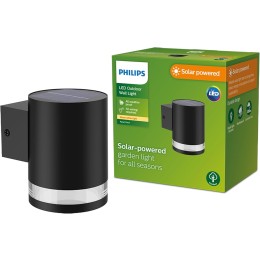 Philips 8720169265547 LED solárne vonkajšie nástenné svietidlo Fyce | 1,5W integrovaný LED zdroj | 2