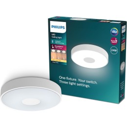Philips 8720169301252 LED prisadené stropné svietidlo Coiner | 24W integrovaný LED zdroj | 2700lm |