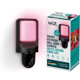 Philips WiZ 8720169072114 LED vonkajšie svietidlo s kamerou | 17W integrovaný LED zdroj | 2700K