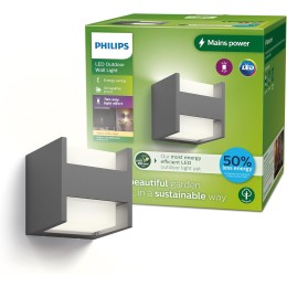 Philips 8720169263857 LED vonkajšie nástenné svietidlo Arbour | 3,8W integrovaný LED zdroj | 800lm |