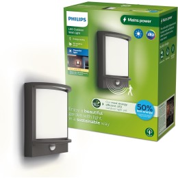 Philips 8720169263710 LED vonkajšie nástenné svietidlo Samondra | 3,8W integrovaný LED zdroj | 800lm