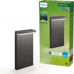 Philips 8720169257290 LED vonkajší stĺpik Bustan | 3,8W integrovaný LED zdroj | 800lm | 2700K