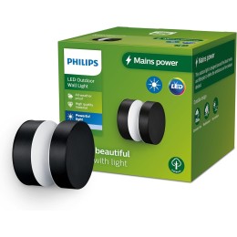 Philips 8720169266650 LED vonkajšie nástenné svietidlo Laven | 6W integrovaný LED zdroj | 750lm | 40