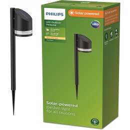 Philips 8720169265608 LED solárne vonkajšie zapichovacie svietidlo Fyve | 1,5W integrovaný LED zdroj