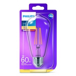 Philips 8718696742433 LED žiarovka Classic 1x7W | E27 | 2700K