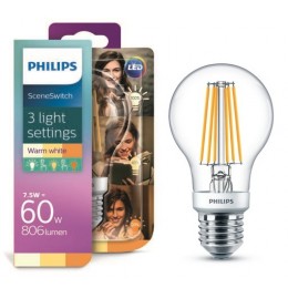 Philips8718696743096 LED žiarovka Classic 1,6-3-7,5W | E27 | 2200-2500-2700K