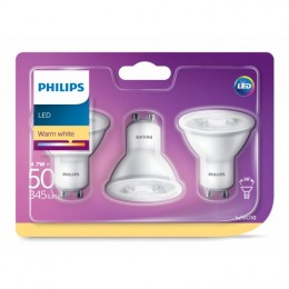 Philips 8718696761304 3x LED žiarovka 4,7W | GU10 | 2700K