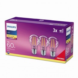 Philips 8718699665081 3x LED žiarovka Classic 1x7W | E27 | 2700K