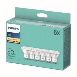 Philips 8718699777890 LED sada žiaroviek 7x4,7W-50W | GU10 | 345lm | 2700K
