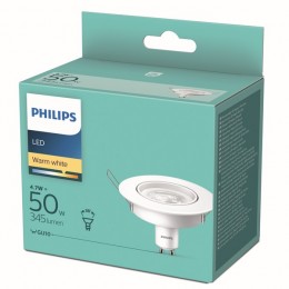Philips 8718699777975 LED zápustné bodové svietidlo 1x4,7W | GU10 | 345lm | 2700K