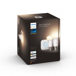 Philips Hue 8719514289116 LED sada žiaroviek Starter Kit + Hue Bridge 2x9,5W | E27 | 1100lm | 2700K