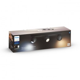 Philips Hue 8719514339125 LED stropné svietidlo Buckram 3x5W | GU10 | 1050lm | 2200-6500K - White