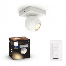 Philips Hue 8719514339224 bodové svietidlo Buckram 1x5w | GU10 | 350lm | 2200-6500K - White Ambiance