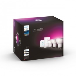 Philips Hue 8719514340107 LED žiarovka + Hue Bridge 3x4,3W | GU10 | 350lm | 2000-6500K | RGB