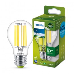 Philips 8719514343801 LED filamentová žiarovka 1x4W/60W | E27 | 840lm | 4000K
