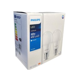 Philips 8719514470996 LED sada žiaroviek 2-set | 4,9W E27 | 470 lm | 4000K