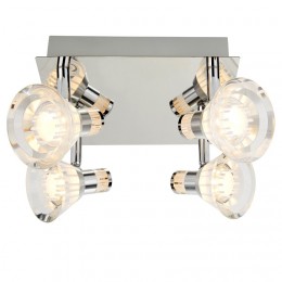 Searchlight 7474CC FLUTE stropné svietidlo LED 4x5W 1440 lm IP44