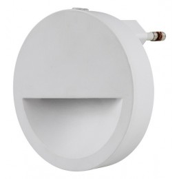 Rabalux 2283 LED orientačné nočné svietidlo Pumkin 1x0,5W | 5lm | 3000K - súmrakový senzor, biela