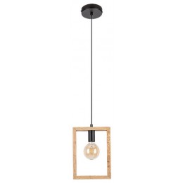 Rabalux 2292 závesné stropné svietidlo Indigo 1x40W | E27 - čierna, drevo