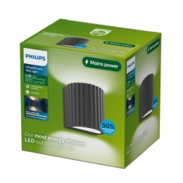 Philips 8721103104830 LED vonkajšie nástenné svietidlo Zyra  | 4W integrovaný LED zdroj | 800lm | 27