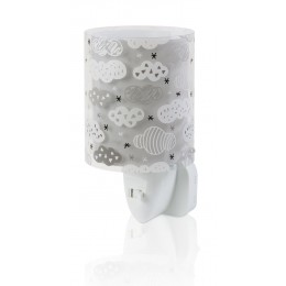 Dalber 41415E LED detská nočná lampička Clouds Grey 1x0,3W | E14