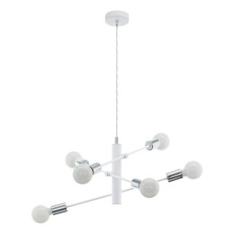 Eglo 98016 Závesné svietidlo Gradoli biela E27 6X60W