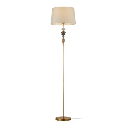 Italux FL-84678A-AB stojacia lampa Moren | 60W E27