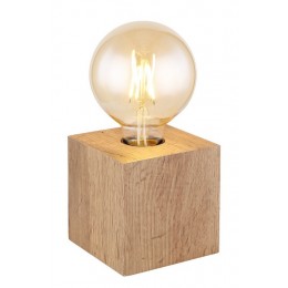 Globo 15655T stolá lampa Erna 1x60W | E27 - čierna, imitácia dreva