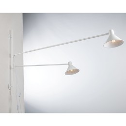 Luce Ambiente Design I-DUETTO-AP2-BCO nástenné svietidlo DUETTO | 2×60W E27