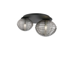 Luce Ambiente Design I-RIPPLE-PL2-NER prisadený luster RIPPLE | 2×60W E27