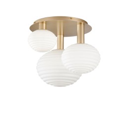 Luce Ambiente Design I-RIPPLE-PL3-ORO prisadený luster RIPPLE | 3×60W E27