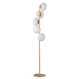 Luce Ambiente Design I-RIPPLE-PT5-ORO stojacia lampa RIPPLE | 5×60W E27