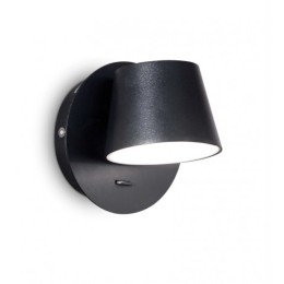 Ideal Lux 167121 LED nástenné svietidlo Gim Nero 1x6W | 530lm | 3000K
