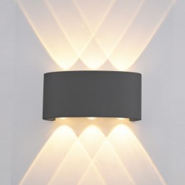 Italux OWL-451-3-BL LED vonkajšie nástenné svietidlo Ortelo 1x6W | 3000K | IP54 - čierna