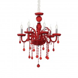 Ideal Lux 027418 luster Giudecca Rosso 6x40W | E14