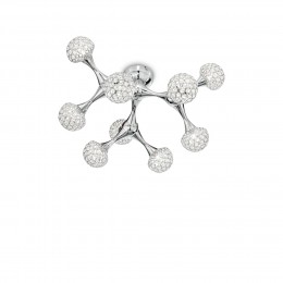 Ideal Lux 093505 stropné svietidlo Nodi Crystal 9x40W | G9