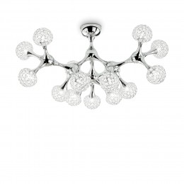 Ideal Lux 093512 stropné svietidlo Nodi Crystal 15x40W | G9