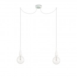 Ideal Lux 112718 kábel s objímkou Minimal Bianco Opaco 2x70W | E27
