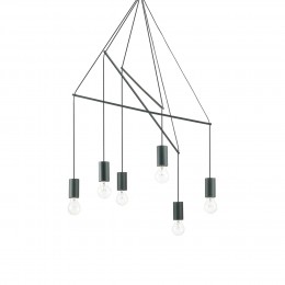 Ideal Lux 158815 luster Pop Nero 6x60W | E27