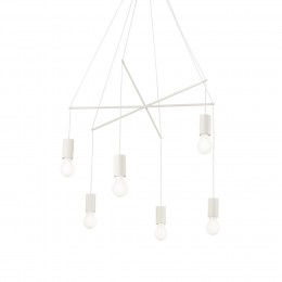 Ideal Lux 186795 luster Pop Bianco 6x60W | E27
