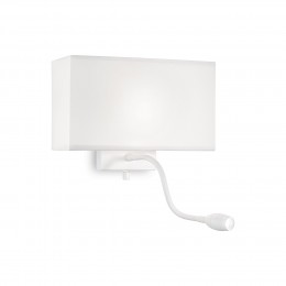 Ideal Lux 215693 LED nástenné svietidlo Hotel 1x60W+1W | E27 | 55lm | 3000K