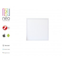 Immax NEO TABLON 07013KD Smart LED panel 600x600mm 38W Zigbee Dim strieborná