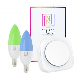 Immax Neo 07043C sada inteligentných žiaroviek a mostíku Smart 2x3,5W | E14