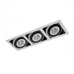 Italux GL7116-3 / 54W WH + BL LED zápustné bodové svietidlo Alesso 3x18W | 4100lm | 3000K