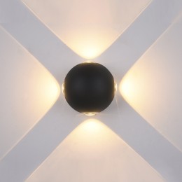 Italux PL-307B LED vonkajšie nástenné svietidlo Trivento 1x4W | 3000K | IP54