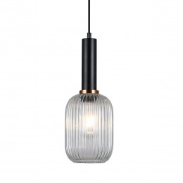 Italux PND-5588-1M-BK+CL Antiola | 40W E27