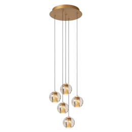 Lucide L134971502 LED závesný luster DILENKO | 5x3,5W integrovaný LED zdroj | 5x140lm | 2700K